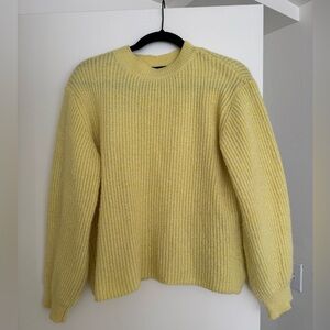 Mango yellow knitted sweater